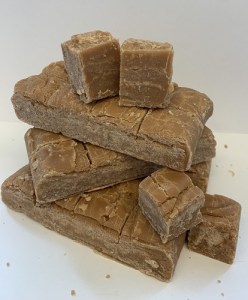 clotted cream fudge stack